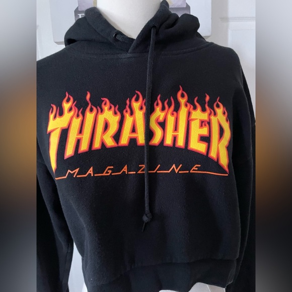 Cropped thrasher hoodie - Picture 4 of 8